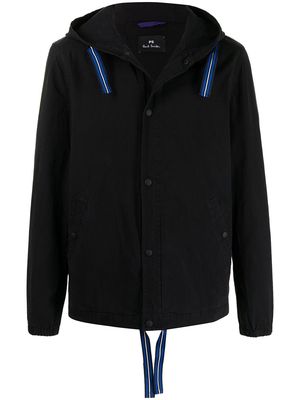 PS Paul Smith drawstring-hood jacket - Black