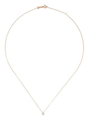 Kismet By Milka 14kt rose gold diamond love mini necklace