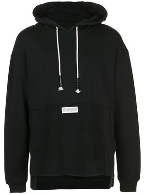 Mostly Heard Rarely Seen inside-out hoodie - BLACK