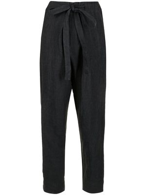 Toogood dropped-crotch linen tapered trousers - Blue