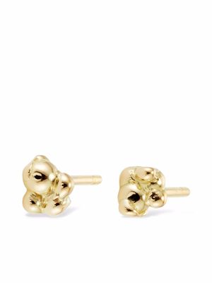 Clio Saskia 18kt yellow gold Seaweed Tidbit stud earrings