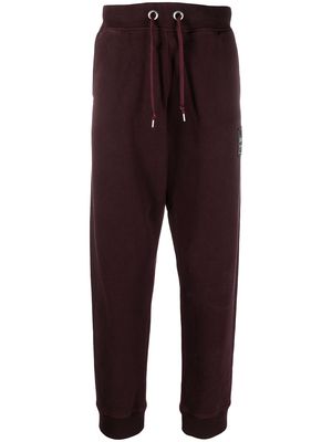 Helmut Lang logo-patch joggers - Red
