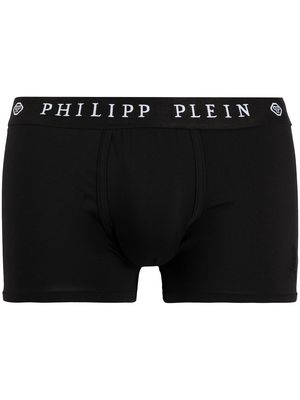 Philipp Plein logo embroidered boxers - Black