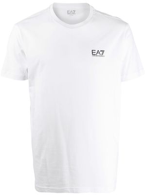 Ea7 Emporio Armani logo print T-shirt - White