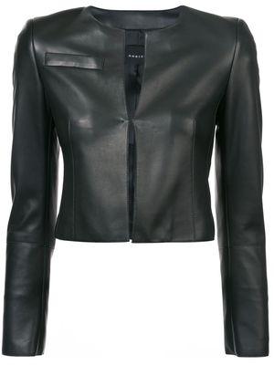 Akris cropped fitted jacket - Black