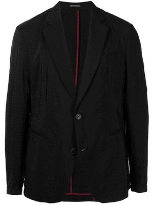 Emporio Armani fitted single-breasted blazer - Black