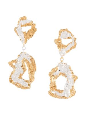 LOVENESS LEE Saorsa hammered-drop earrings - Gold