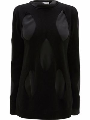 JW Anderson cut-out layered jumper - Black