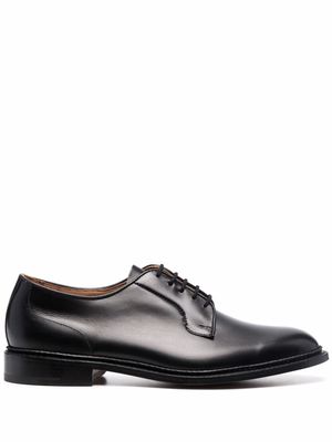 Tricker's lace-up leather derby shoes - Black