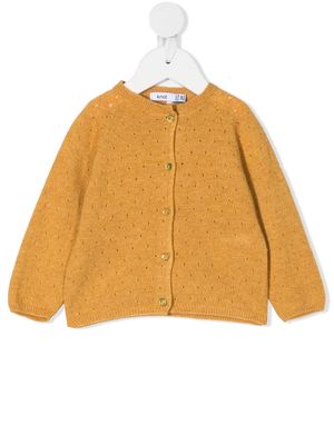 Knot Tami pointelle knit cardigan - Yellow