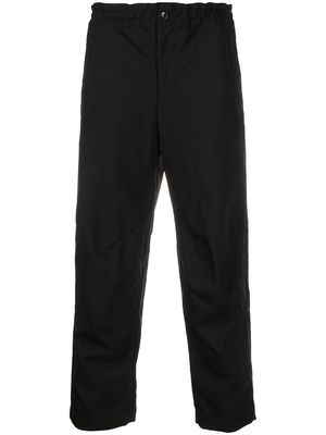 Black Comme Des Garçons cropped wool trousers
