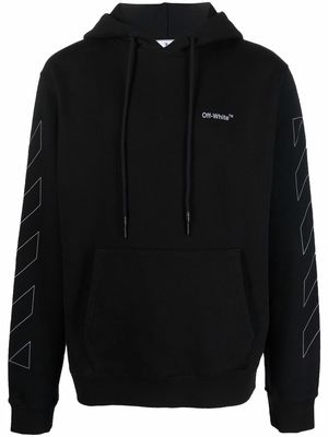 Off-White Diag outline hoodie - Black