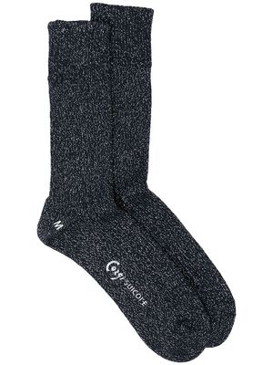 Suicoke logo-print ankle socks - Blue