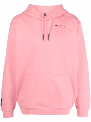 MCQ logo-print long-sleeve hoodie - Pink