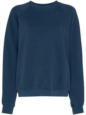 Les Tien raglan-sleeve cotton sweatshirt - Blue