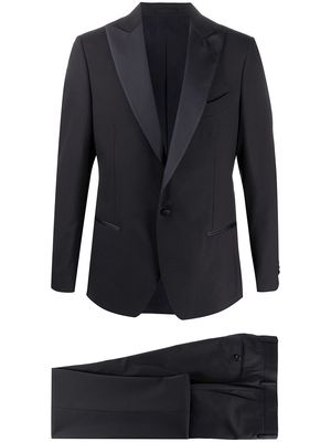 Dell'oglio single-breasted two-piece dinner suit - Blue
