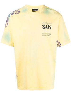 Mauna Kea Outsiders multi-print T-shirt - Yellow