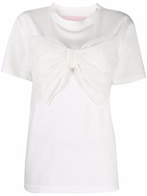 Viktor & Rolf bow-detail short-sleeved T-shirt - White