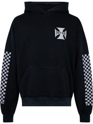 Rhude Classic Checkers hoodie - Black