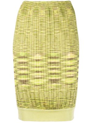 Missoni Pre-Owned ribbed knit skirt - Green