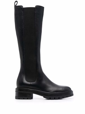 Aquazzura mid-calf leather boots - Black