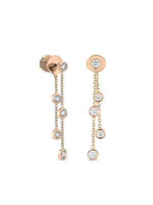 De Beers Jewellers 18kt rose gold Clea Five diamond earrings