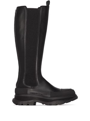 Alexander McQueen Tread Slick knee-high boots - Black