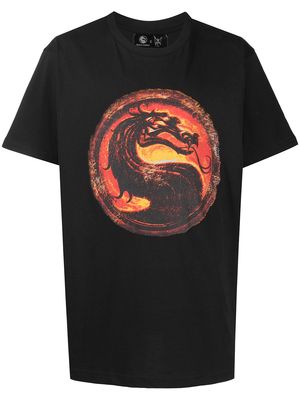 MJB Marc Jacques Burton dragon print T-shirt - Black