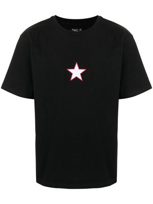 agnès b. Christof embroidered star T-shirt - Black