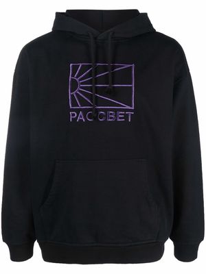 PACCBET logo-print hoodie - Black