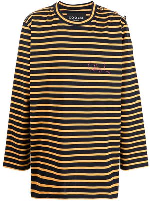 COOL T.M striped long-sleeved T-shirt - Yellow