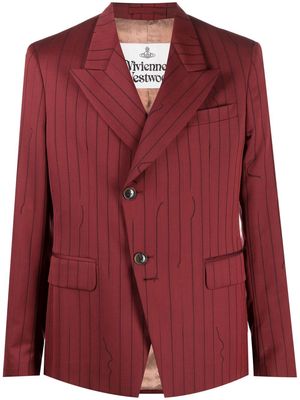 Vivienne Westwood striped single-breasted blazer - Red