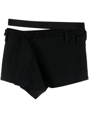 Nensi Dojaka deconstructed mini shorts - Black