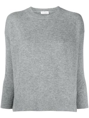 Bruno Manetti crew neck wool-blend jumper - Grey