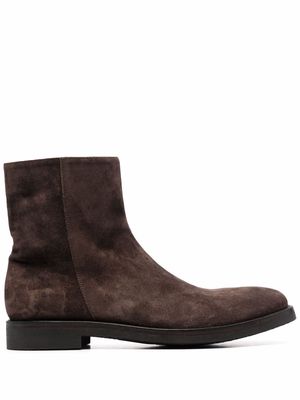 Alberto Fasciani zipped ankle boots - Brown