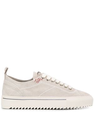 Represent low-top lace-up sneakers - White
