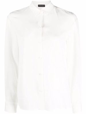 Emporio Armani button-down silk shirt - White