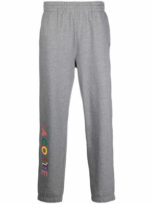 Lacoste logo-print cotton sweatpants - Grey