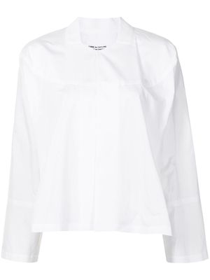 Comme Des Garçons Comme Des Garçons long-sleeved cotton blouse - White