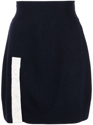Monse Rugby knit mini skirt - Blue