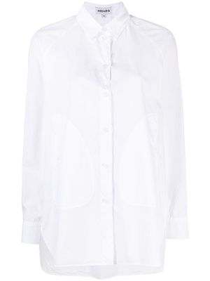Kenzo two-pocket cotton shirt - White