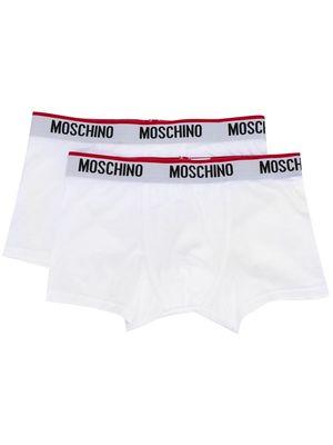 Moschino two-pack logo briefs - White