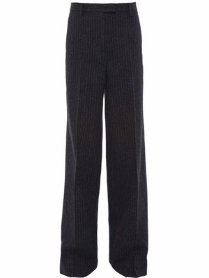 Prada pinstripe-pattern tailored trousers - Grey