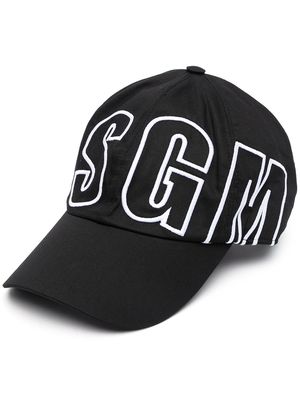 MSGM logo-embroidered baseball cap - Black