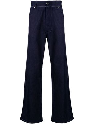 Missoni contrast stitch wide-leg jeans - Blue