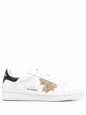Dsquared2 logo low-top sneakers - White