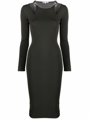 Patrizia Pepe cut-out fitted dress - Green
