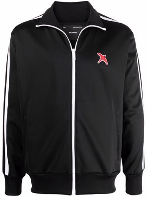 Axel Arigato logo-patch zip-up track jacket - Black