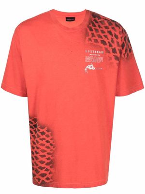 Mauna Kea logo crew-neck T-shirt - Red