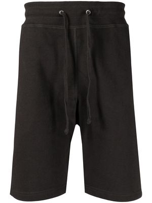Suicoke drawstring-waist cotton track shorts - Black